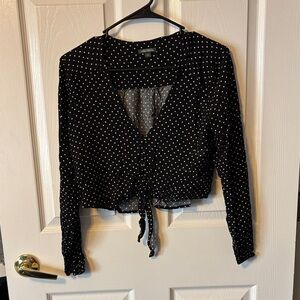 Polka-Dot Crop Top